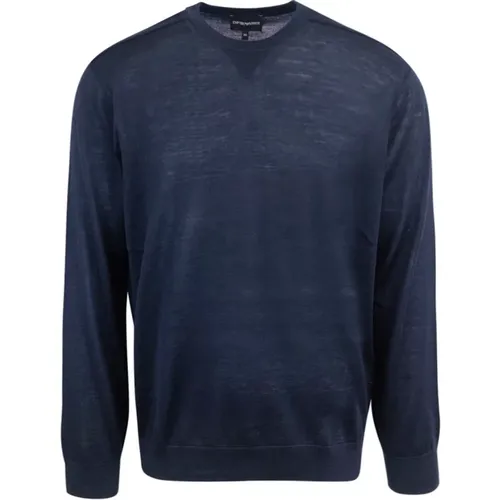 Sweaters with Ribbed Cuffs and Collar , male, Sizes: M, L, XL - Emporio Armani - Modalova