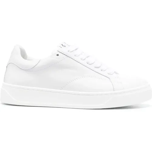 Weiße Leder Ddb0 Sneakers , Damen, Größe: 36 EU - Lanvin - Modalova
