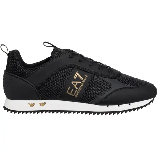 Plain Lace-Up Sneakers , male, Sizes: 8 1/2 UK, 11 1/2 UK, 10 UK, 11 UK - Emporio Armani EA7 - Modalova