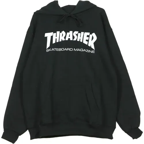 Schwarz/Weiß Kapuzenpullover - Thrasher - Modalova