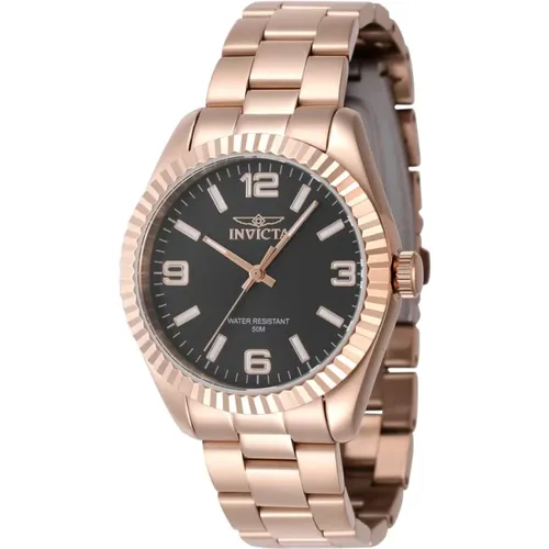 Black Dial Quartz Watch , female, Sizes: ONE SIZE - Invicta Watches - Modalova