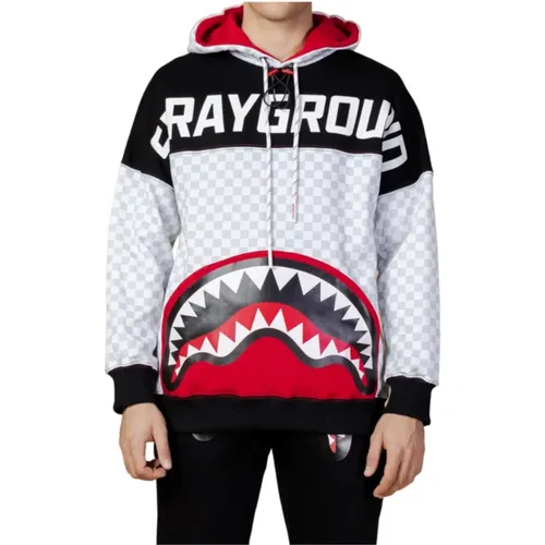 Weiße Kapuzenpullover mit Kängurutasche , Herren, Größe: M - SPRAYGROUND - Modalova