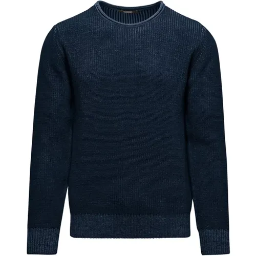 Ribbed Wool Blend Crewneck Sweater , male, Sizes: S, L, XL - BomBoogie - Modalova