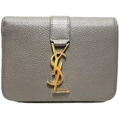 Pre-owned Leather wallets , female, Sizes: ONE SIZE - Yves Saint Laurent Vintage - Modalova