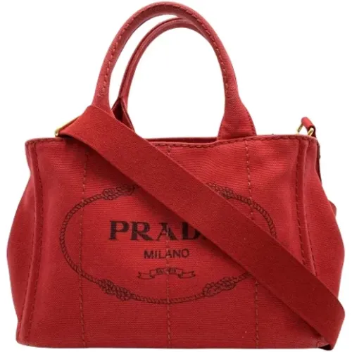 Pre-owned Canvas prada-bags , female, Sizes: ONE SIZE - Prada Vintage - Modalova