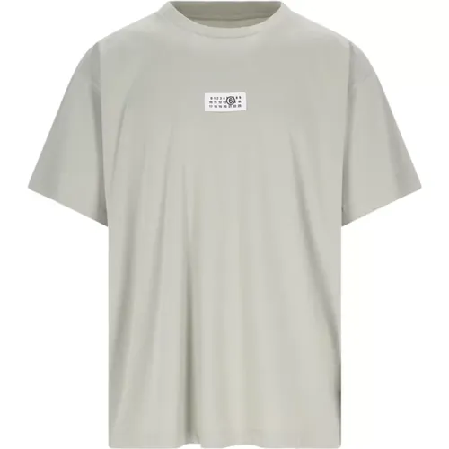 Logo T-shirt Cotton Short Sleeve , male, Sizes: M, S, L - MM6 Maison Margiela - Modalova