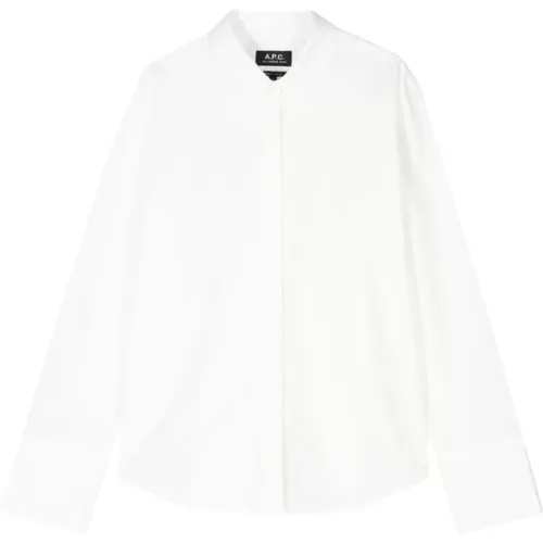 Weiße Hemden aus Bio-Baumwolle , Damen, Größe: XS - A.p.c. - Modalova