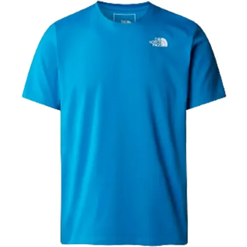 Foundation Tracks T-Shirt (Skyline ) , male, Sizes: S, XL, L, M - The North Face - Modalova