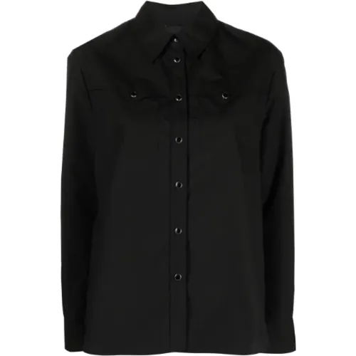 Schwarzes Western Style Hemd , Damen, Größe: XS - pinko - Modalova