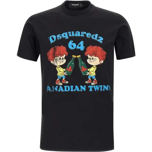 T-shirts and Polos , male, Sizes: M, L, S - Dsquared2 - Modalova