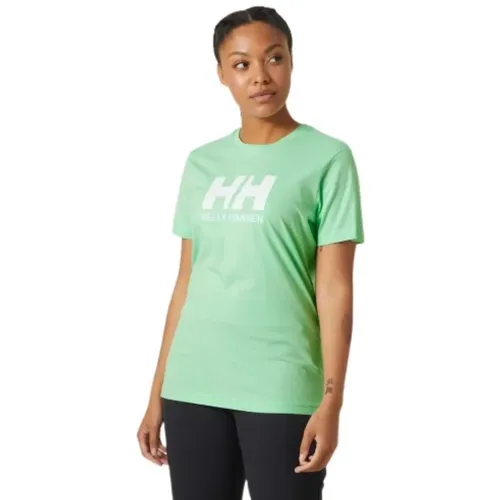 Damen Bio-Baumwoll T-Shirt , Damen, Größe: L - Helly Hansen - Modalova