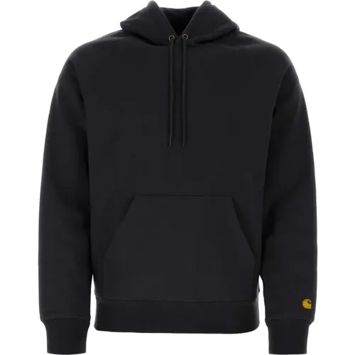 Schwarzer Hooded Chase Sweatshirt , Herren, Größe: L - Carhartt WIP - Modalova