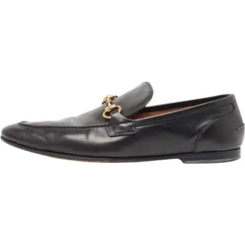 Pre-owned Leather flats , female, Sizes: 7 1/2 UK - Gucci Vintage - Modalova