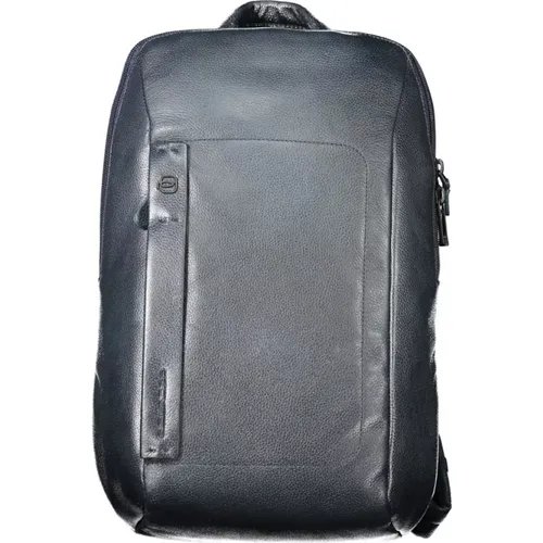 Blauer Leder Rucksack Piquadro - Piquadro - Modalova