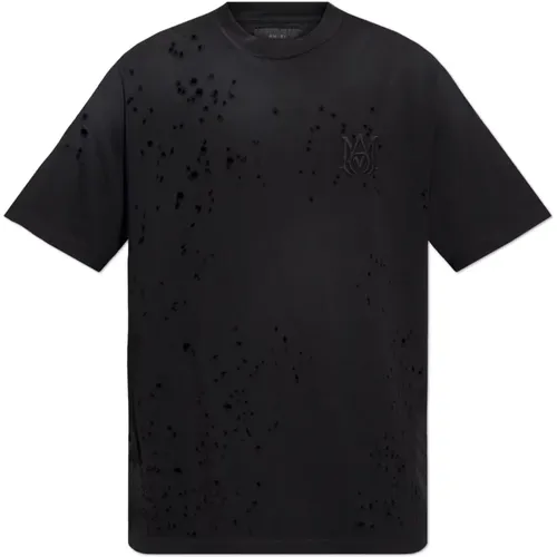 T-Shirt mit Vintage-Effekt , Herren, Größe: M - Amiri - Modalova