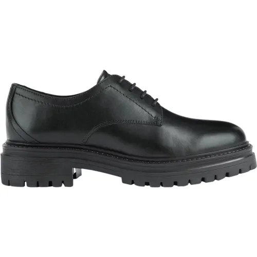 Schwarze Formelle Business Schuhe für Frauen - Geox - Modalova
