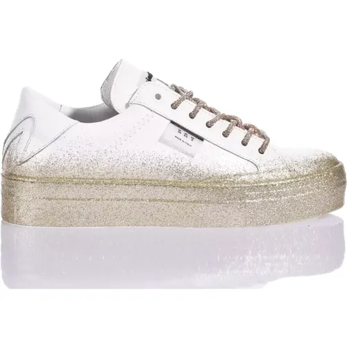 Handcrafted Champagne Sneakers , female, Sizes: 3 UK, 4 UK, 5 UK, 8 UK, 7 UK, 6 UK - Mimanera - Modalova