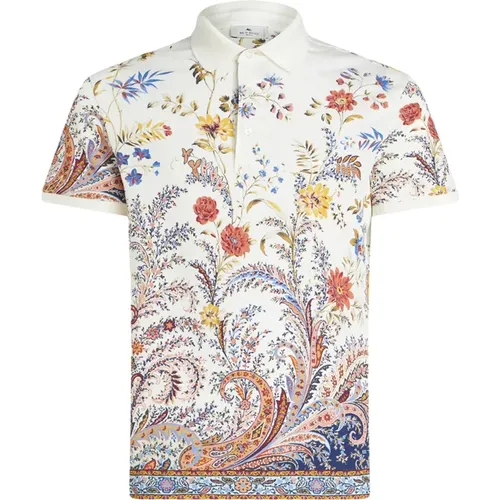 Blumiges Paisley Print Poloshirt , Herren, Größe: 2XL - ETRO - Modalova