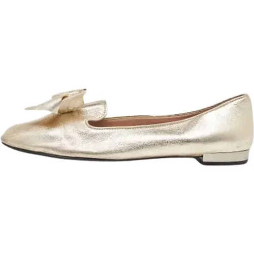 Pre-owned Leather flats , female, Sizes: 5 1/2 UK - Miu Miu Pre-owned - Modalova