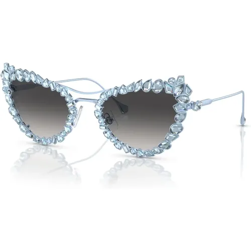 Grey Shaded Sonnenbrillen SK 7017 , Damen, Größe: 56 MM - Swarovski - Modalova