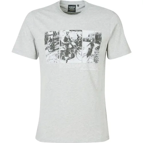 Grafik-Print T-Shirt , Herren, Größe: XL - Barbour - Modalova