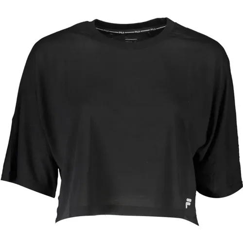 Stilvolles Schwarzes T-Shirt , Damen, Größe: L - Fila - Modalova