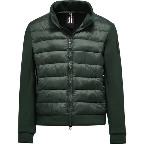Versatile Bimaterial Jacket with Stand-Up Collar , male, Sizes: XL, S, 2XL - BomBoogie - Modalova