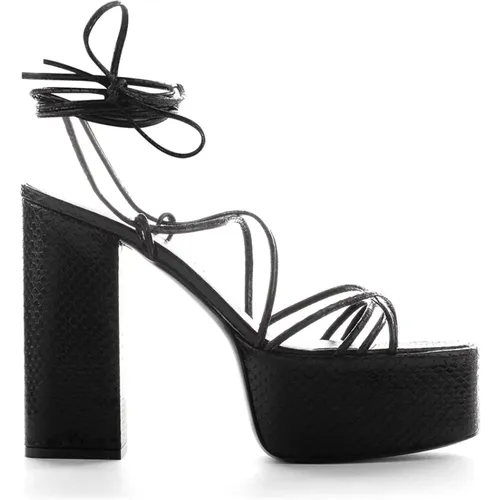 Elegant High Heel Sandals , female, Sizes: 5 1/2 UK, 7 UK, 5 UK - Paris Texas - Modalova