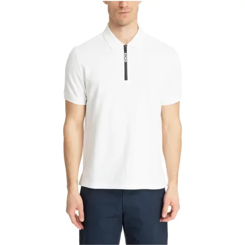Polo Shirt mit Reißverschluss und Logo Details , Herren, Größe: M - Michael Kors - Modalova
