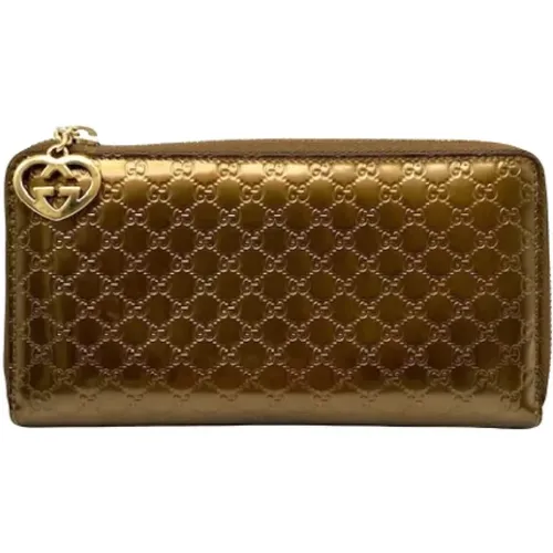 Pre-owned Leather wallets , female, Sizes: ONE SIZE - Gucci Vintage - Modalova