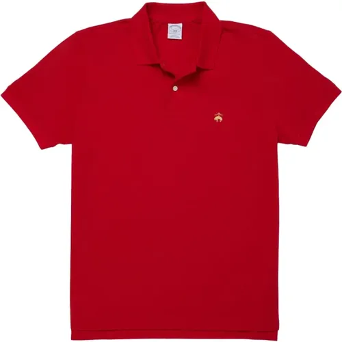 Slim-Fit-Kurzärmel-Pik-Polo-Hemd , Herren, Größe: XL - Brooks Brothers - Modalova