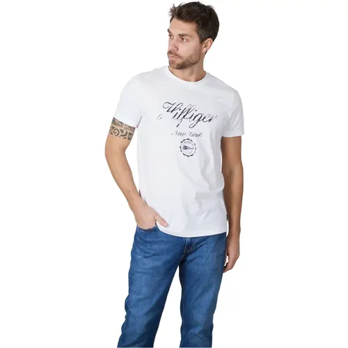 T-Shirt , Herren, Größe: XL - Tommy Hilfiger - Modalova