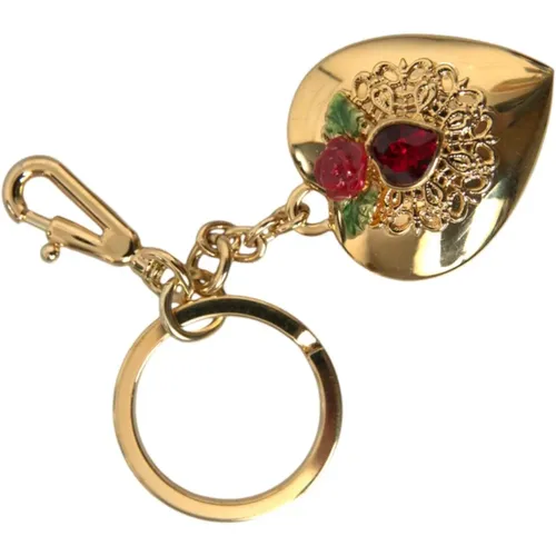 Blumenherz Anhänger Schlüsselanhänger - Dolce & Gabbana - Modalova