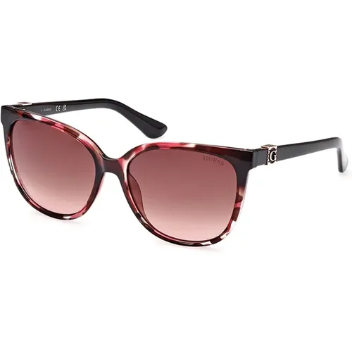 Stylish Sunglasses in Bordeaux Gradient , female, Sizes: 58 MM - Guess - Modalova