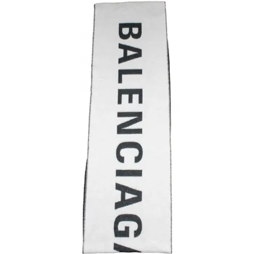 Zweifarbiger Macro Schal in Schwarz und Weiß - Balenciaga - Modalova