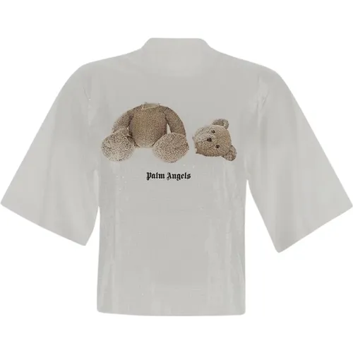Bear T-Shirt, Modischer Stil für Frauen - Palm Angels - Modalova