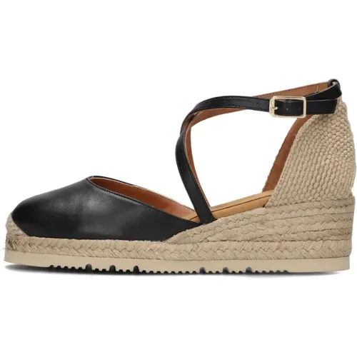 Schwarze Espadrille-Sandale Caude , Damen, Größe: 41 EU - Unisa - Modalova