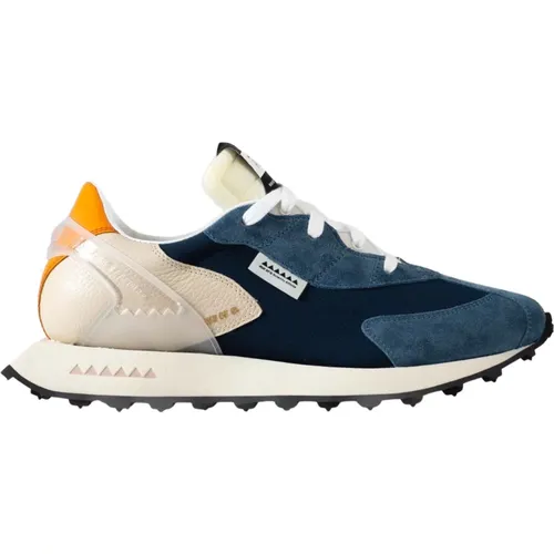 Orange Leder Absatz Sneakers RUN OF - RUN OF - Modalova