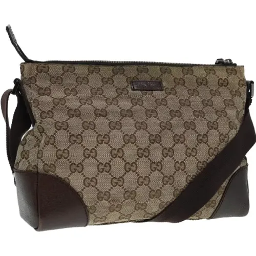 Pre-owned Canvas shoulder-bags , female, Sizes: ONE SIZE - Gucci Vintage - Modalova