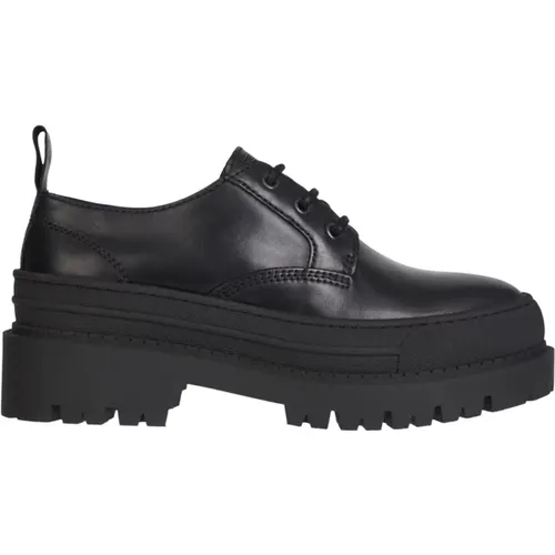 Leather Lace-Up Business Shoes , female, Sizes: 8 UK - Tommy Jeans - Modalova