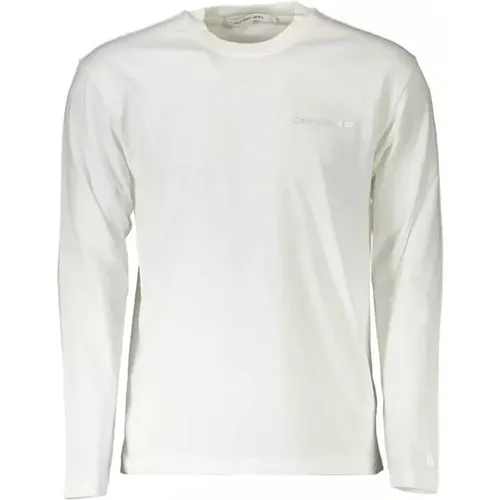 Reflective Logo Long-Sleeved T-Shirt , male, Sizes: XL - Calvin Klein - Modalova