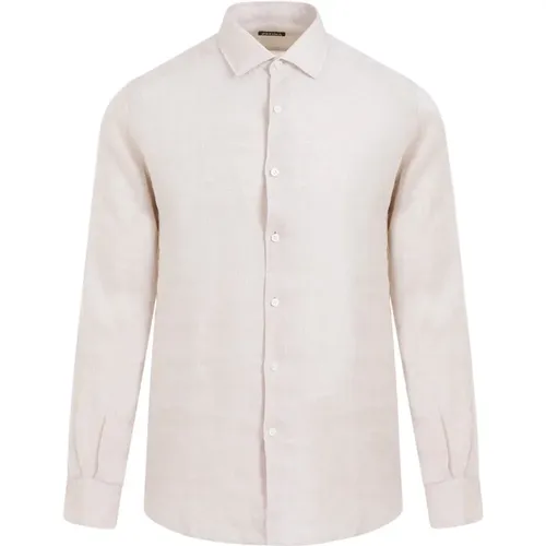 Linen Shirt Ss24 , male, Sizes: L, XL - Ermenegildo Zegna - Modalova