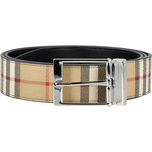 Reversible Check Gürtel , Herren, Größe: 90 CM - Burberry - Modalova