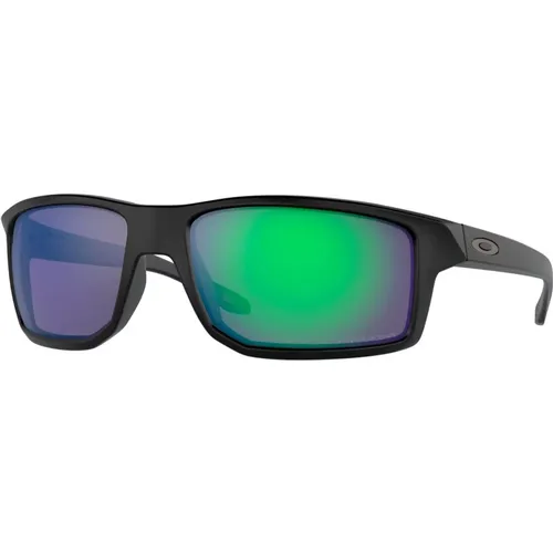 Gibston Sonnenbrille, Matt Schwarz/Prizm Jade , Herren, Größe: 60 MM - Oakley - Modalova