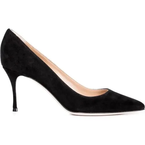 Suede Pointed Toe High Heels , female, Sizes: 3 UK, 5 1/2 UK, 4 1/2 UK - Sergio Rossi - Modalova