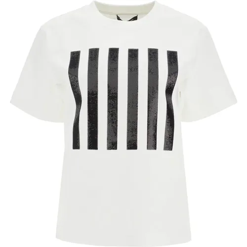 Gestreiftes Box Tee , Damen, Größe: M - Marc Jacobs - Modalova