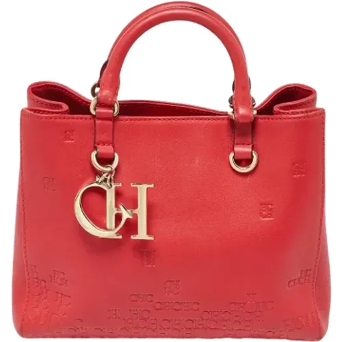 Pre-owned Leather totes , female, Sizes: ONE SIZE - Carolina Herrera Pre-owned - Modalova