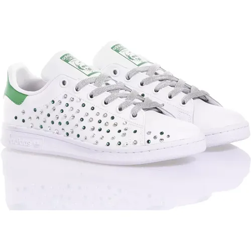 Customized Silver Green Sneakers Women , male, Sizes: 4 UK, 1 1/2 UK, 2 UK, 7 1/3 UK, 5 1/3 UK, 6 UK, 3 1/3 UK, 4 2/3 UK, 12 UK, 6 2/3 UK, 2 2/3 UK - Adidas - Modalova