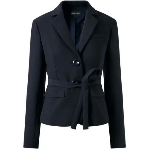 Striped Oversized Jacket , female, Sizes: L, M, S, XS - Emporio Armani - Modalova