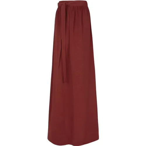 Linen Maxi Skirt , female, Sizes: S, XL, L, M - Cortana - Modalova